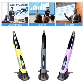 lychee Rechargeable Pocket Pen Mouse, Left/Right-Handed Wireless Optical Ergonomic Mouse with Stylus Function RGB Backlit Type-C & Micro USB Adapter for PC Laptop Notebook Mac (Grey)