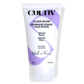 CULTIV - CLEAN-GLOW Gesichtspeeling 99 % natürlich – Morgenpeeling – strahlender Teint – natürliche Inhaltsstoffe und Anti-Akne-Vorteile – Feuchtigkeit und Nährung