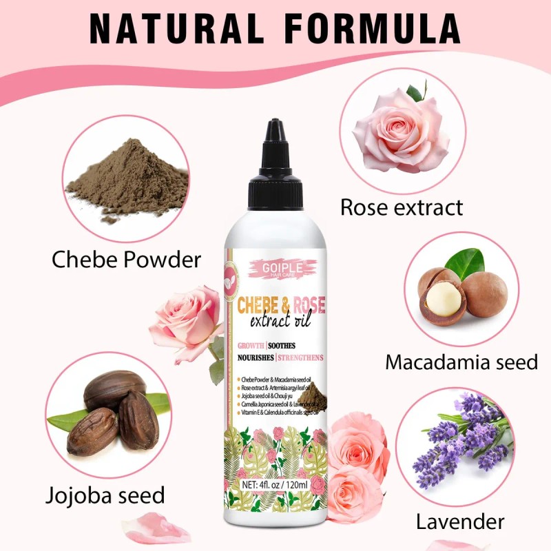 Aceite Capilar Wozutunt Chebe & Rose Extract Para El Crecimi