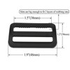 Hao Pro 1.5 Inch Tri Glides Slides Clips Buckles Gripping