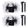 2 Pcs 50 LED 32FT Crystal Globe Solar String Lights