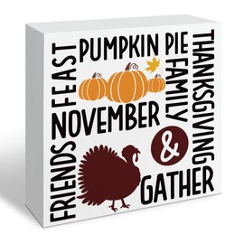 Autumn Thanksgiving Wooden Decor, Farmhouse Home Office Decors, Decorative Signs and Plaques, Fall Decor Art, Thanksgiving Party Decoration Accessories, Farmhouse Wood Signs A24
