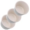 KADAX Soufflé Moulds Set, 3 Pieces, Diameter 9 cm, Crème
