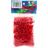 Rainbow Loom® Jelly Collection: Red Rubber Bands with 24 C-Clips (600 Count)