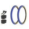 ALTALINE Bicycle 24" x 1.75" Blue/Gum Side Wall 2 Tires