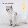 Cat Recovery Suit Breathable Prevent Licking Wound Protection Cat Postoperative
