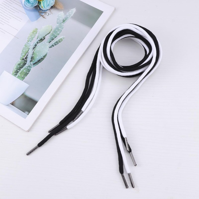 Metal Head Polyester Cotton Drawstring Cord for Hoodies, Sweatpants, Shorts,