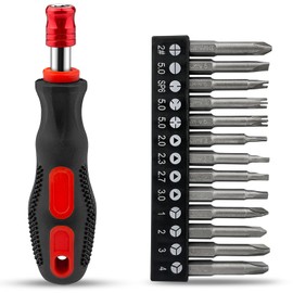 GZqiancang 13 Stück Spezial-Förmige Schraubendreher, Geformtes Schraubendreher-Set mit Schraubendrehergriff für Elektriker und Mechanische Reparaturarbeiten