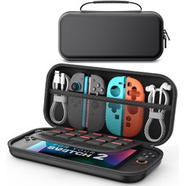Switch 2 Case, Switch 2025 Storage Bag, Shockproof, Waterproof, Large Capacity, 10 Game Cards, For Travel, Carrying Set, Small Items, Convenient to Carry