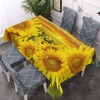 Walmsco Tablecloth Yellow Sunflower Sunset Decor For Dining Room Kitchen