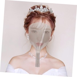 Beavorty Face Mask Cover Hair Cutting Mask Gray Plastic Easy to Clean Safe Face Protector Beauty Tool