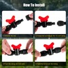 8pc 1/2 inch Irrigation Fittings Anti-Drop Drip Irrigation Valve,Lock Barbed