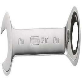 GEARplus Ratchet Combination Spanner, Switchable, 19 mm, on Hanger