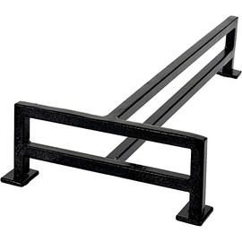 FLVFF Fingerboard Rail Metal Solid Steel T Grind Rails Ramp and Skate Parks (TR) (Black)