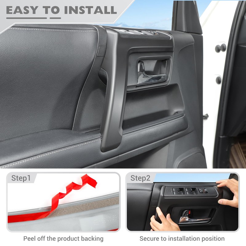JeCar 4pcs for 4Runner Interior Door Handle Cover Trim for