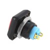Larcele Waterproof Push Button Auto Return 1NO Momentary Square Push