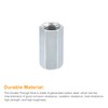 sourcing map 5pcs M12x15x30mm Coupling Nuts - Galvanized Carbon Steel