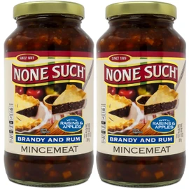 None Such Mincemeat Brandy and Rum, Pie Filling with Apples and Raisins, 27 Ounce (Pack of 2)