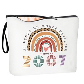Birthday Gifts for Women, Cosmetic Bags, Funny 18th Birthday Gifts for Women, Makeup Bag, Gift Idea, Birthday, White, 2007, 2007, Gift, 2007, Gift