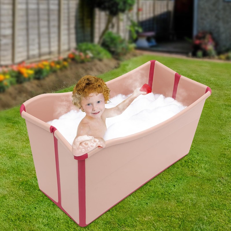 Foldable Bathtub, Portable Folding Bathtub Mini Collapsible Bathtub 22.45gal Capacity