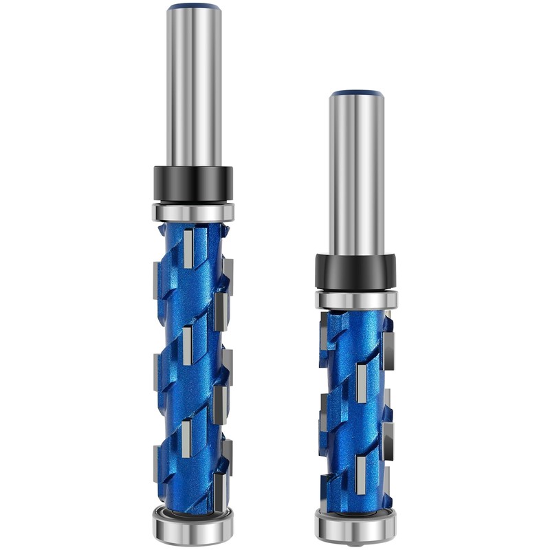 2Pcs 1/2inch Shank Flush Trim Router Bit Set Carbide Flush