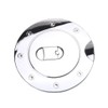 Chrome Fuel Tank Cap，Gas Door Cover for 2009–2017 Dodge Ram