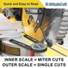 AltitudeCraft Precision Aluminum Miter Saw Protractor | 7.28-Inch Rust-Resistant Angle