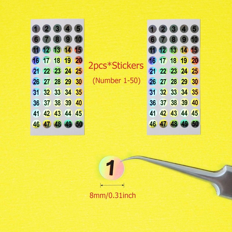 Nail Swatch Sticks with Ring for Nail Color Display Nail