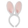 Olivemont Easter bunny ears headband for rabbit pretend play (white)