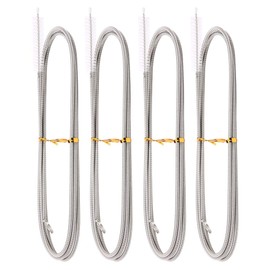 GEEKHOM Hose Brush, Pack of 4 Flexible Feed Pipe Cleaning Brush, Sink Straw Brush, Slim Drain Holes for Fridge Drain, Teapot Nozzle, Espresso Machines