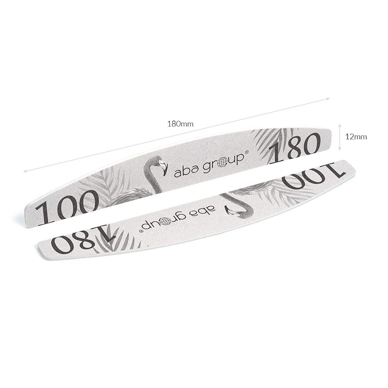 Aba Group Pack of 100 Professional Flaming Half Moon Nail