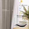 Apricot Linen Blackout Curtains 102 Inch Length 2 Panels Set