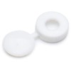 Merriway® BH01144 (50 Pcs) White Plastic Screw Cup and Covers