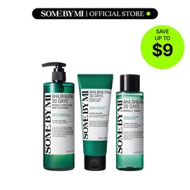 SOME BY MI [SOME BY MI] Korean AHA-BHA-PHA Toner&Cleanser Set - Acne Clear Body Cleanser+Foam+Toner - Korean Skincare for Clear Pores & Acne Relief