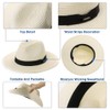 Fancet Packable Straw Fedora Panama Sun Summer Beach Hat Cuban