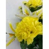 Memory Lane Memorials DIY Silk Flower Yellow Carnation White Lilly