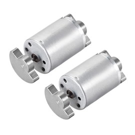 sourcing map 2 x two-shaft vibration motor DC12 V 3000 RPM double head massager 51 x 24.2 mm