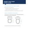 Drive Medical Premium Plastic Raised Toilet Seat with Lock and