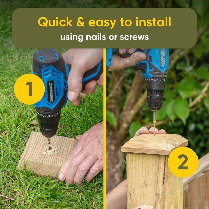 Timber Fence Post Cap | Fits 4x4" (100x100mm) Posts |