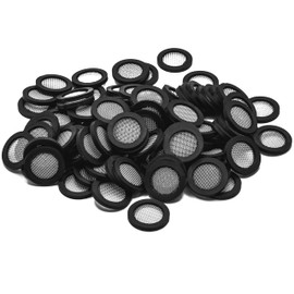 KINETICS LINE Filter Flat Seal 1 Inch (30 x 22 x 3.2 mm) Pack of 100 Screen Seal for Water Installations, Cooling Systems, Heating Systems, Household Appliances, Industrial (from -40 °C to +135 °C)