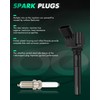 SCITOO Ignition Coil Coils & Iridium Spark Plugs fit for