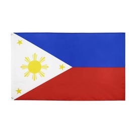 ANJOR Philippines Flag 3x5Fts - Filipino Flags With Brass Grommets 3 X 5 Ft