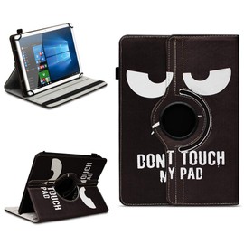 na-commerce Robust Universal Protective Case for 10-10.1 Inch Tablet, Made of High-Quality Artificial Leather, 360° Rotatable Case, Stand Function, Motif 5