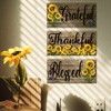 WOHAHA Stylish Flower Sunflower Plant Inspirational Quotes English Quotes Blessed
