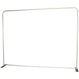 Local Stock 3x3 4x3 Tension Fabric Display Stand Replaceable Images Aluminum Backdrop Wall Frame OnlyColor: Silver stand, Size: 4x3