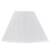 Aspen Creative 33134, Mushroom Pleated Traditional Spider Lamp Shade, White,