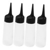 VICASKY Hair Dye Applicator Bottles 4pcs Angled Tip Mixing Bottles
