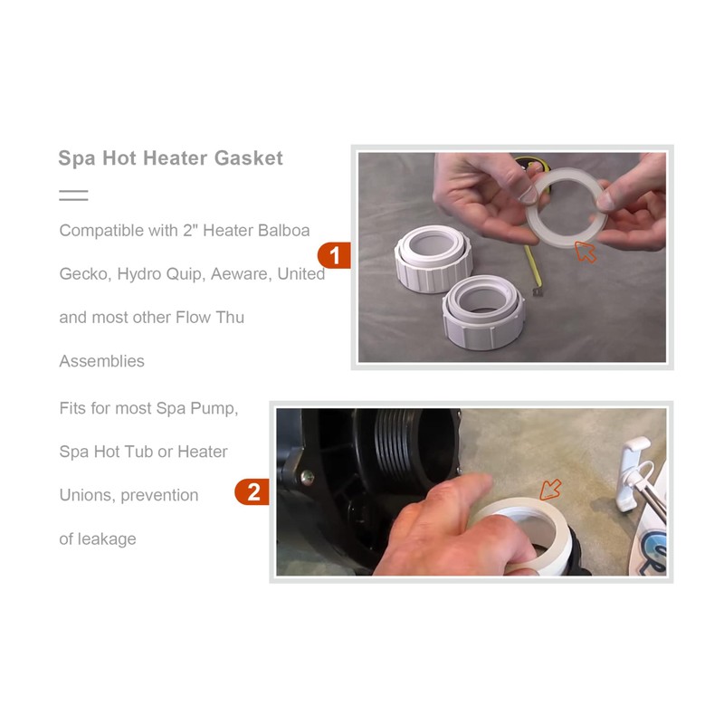Jzenol 2 "Spa hot tub heater gasket replacement Oring Balboa