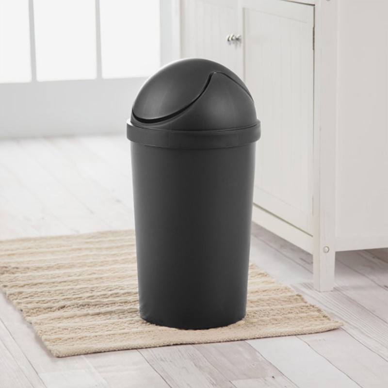 Sterilite 6 Pack SwingTop Wastebasket, Round Trash Can w/Swing Top