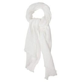 LUSIE'S LINEN 100% Linen Scarf - 19 x 67 inches - For Women & Men - Lightweight